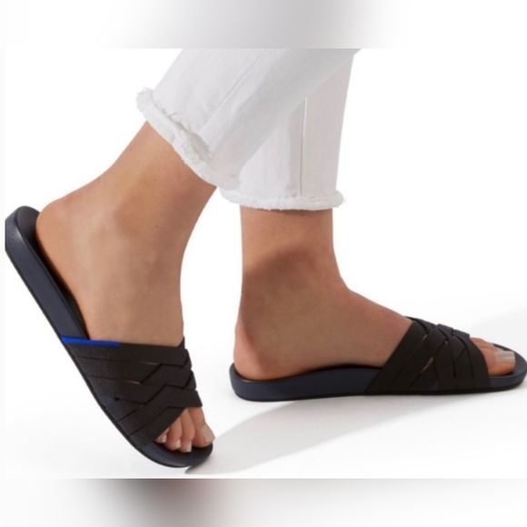 Rothy's‎ The Slide Sandals Size 10 Black - Picture 1 of 5